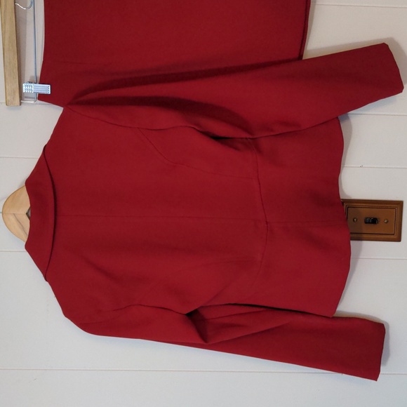 Renee Micheals bombshell lipstick red mini skirt suit size 6 - Picture 5 of 8